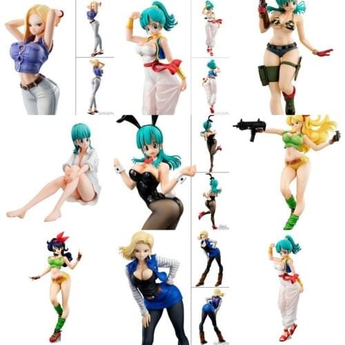 Dragon Ball Anime Peripheral Girl Series Cyborg Lan Qibidili Bulma Hand-made Model Decoration Toy Gift