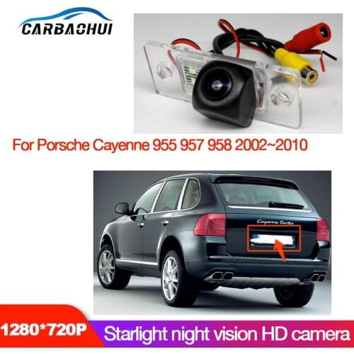 Car Rear View Reverse Camera For Porsche Cayenne 955 957 958 2002~2010 Back Parking Camera Accessories High quality CCD HD