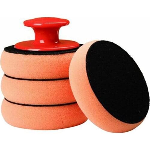 Car Wax 5-Piece Set Of Car Polish Sponge Durable Dual-Use Automobile Wash Polishing Pad Manual Home Cleaning Tool