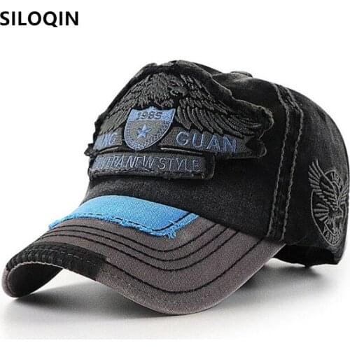 SILOQIN Boys girls hip hop hats new cotton baseball caps for men women embroidery washed sports cap childrens hat snapback cap