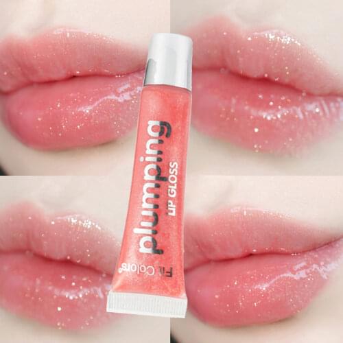 1pcs Shiny Lip Gloss Plumper Moisturizing Long Lasting Liquid Lipsticks Makeup Cosmetics Transparent Crystal Jelly Lips Tint Oil