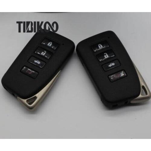 Blank Remote Smart Key Shell 4 Buttons Case for Lexus IS/ES/GS/NX/RX with Insert Small Key Blade
