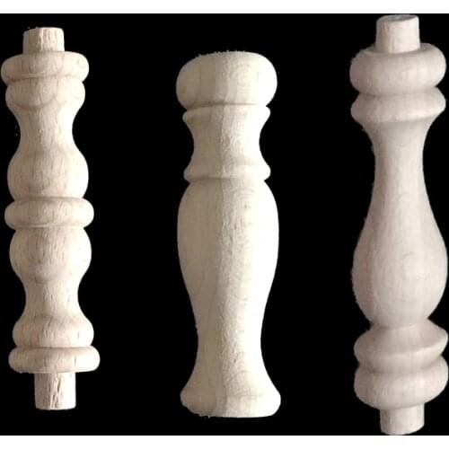 Wooden Fence Decorative Wood Carving Cabinet Accessories Wooden Bridges Home Furnishing Column Lathe Decorative Wood Corner