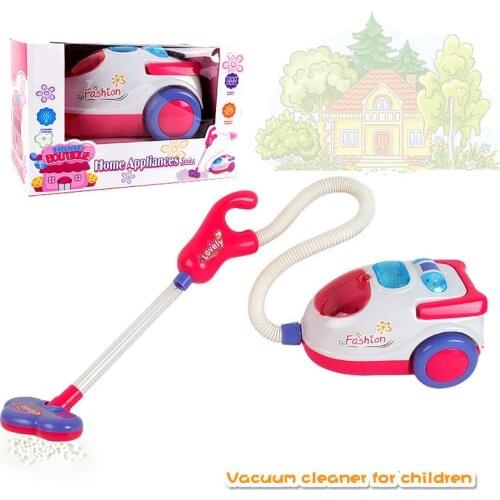 Children Housekeeping Kids Vacuum Cleaner Toys Pretend Play Learning Cleaning Game Toys for Girls Birthday Christmas Gifts