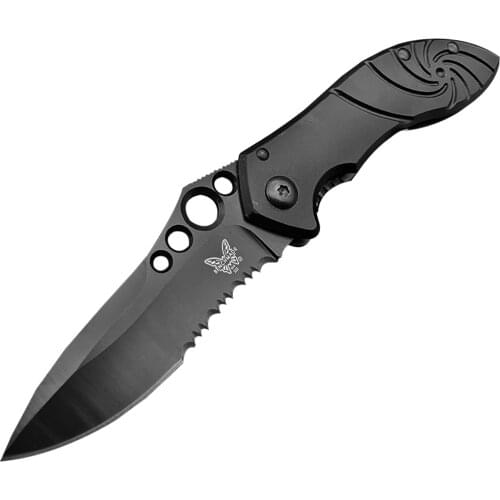 DuoClang Pocket Self-Defense Knives BLACK Spider Multi-purpose Utility Knife for Outdoor Travling Camping
