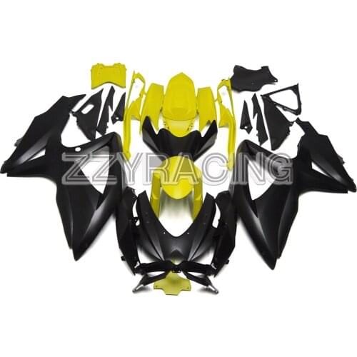 Motorcycle Fairings Kit for Suzuki GSXR600 K8 2008 2009 2010 GSXR750 K8 2008 2009 2010 ABS Plastic Body Work Black Yellow Covers