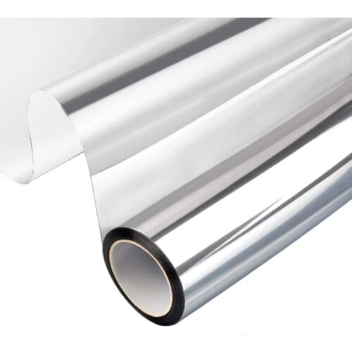 Window Anti UV Self-adhesive Glass Stickers, Window Privacy Film Sun Blocking Mirror Reflective Tint One Way Film