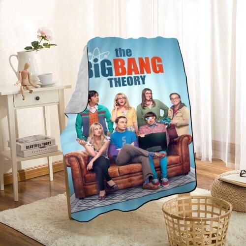 Custom The Big Bang Theory Throw Blanket Personalized Blankets On For The Sofa/Bed/Car Portable 3D Blanket For Kid Home Textiles