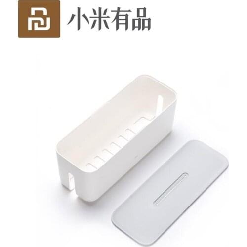 Original Youpin Power Cord Socket Storage Box Dust insulation Strip Plug Base Cooling Hole Finishing Tying Box Home Storag Tools