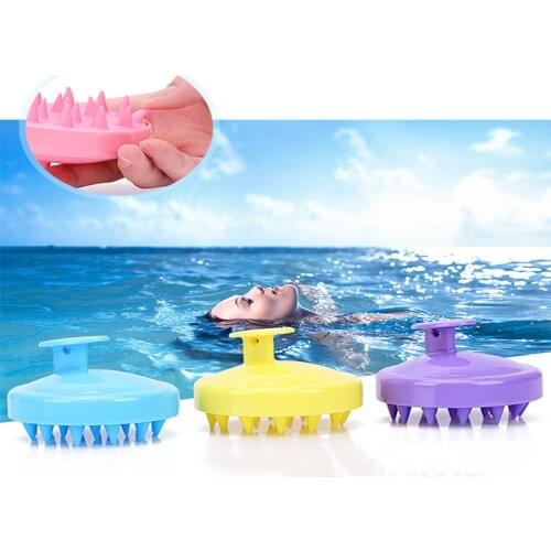 Hair Washing Comb Shower Brush Silicone Head Body Scalp Massage Brush Comb Shampoo Bath Spa Slimming Massage Brush