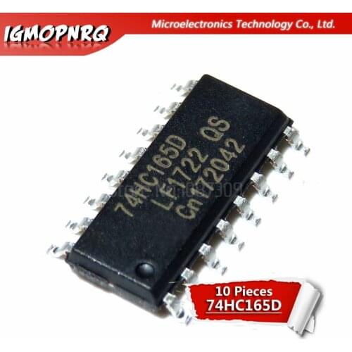 10pcs 74HC165D 74HC165 SN74HC165D SOP-16 Counter Shift Registers 8-Bit Parallel-Load new original
