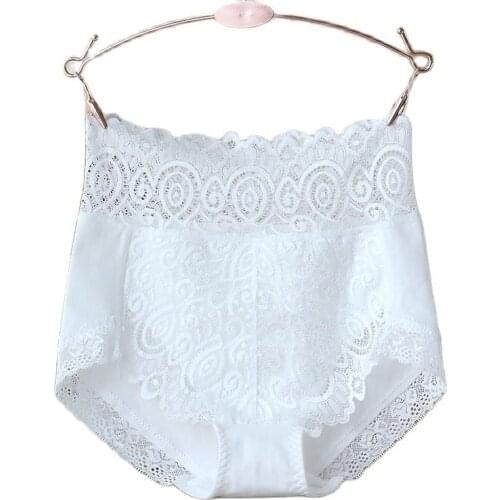 RUIN 4pcs/lot M-XXL womens lace panties high waist panties crotch of cotton seamless briefs womens panites ladies underwear