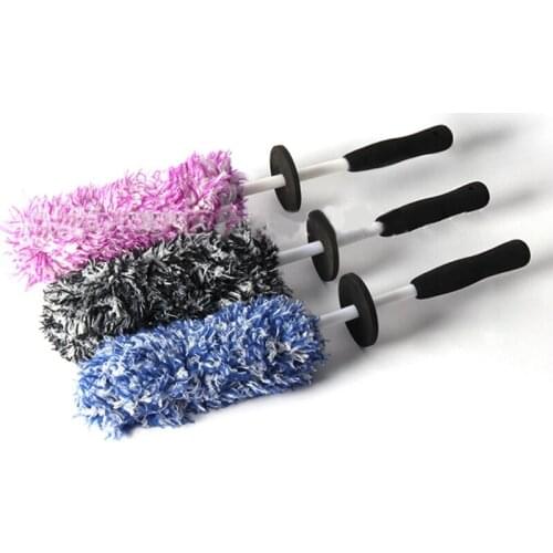 Wheel Tire Brush Car Detailing kit Rim Detailing Brushes Cleaning Microfiber Cleaning Cloth Great to Clean Dirty Tires