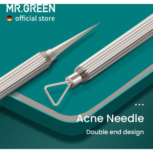 MR.GREEN Blackhead Remover Acne Removal Needle Professional Pimple Spot Popper Tools Zit Extractor Face Skin Care Beauty Facial