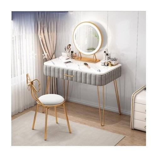 Bedroom Small Apartment Light Luxury Modern Minimalist Nordic Makeup Table Children Internet Celebrity Ins Style