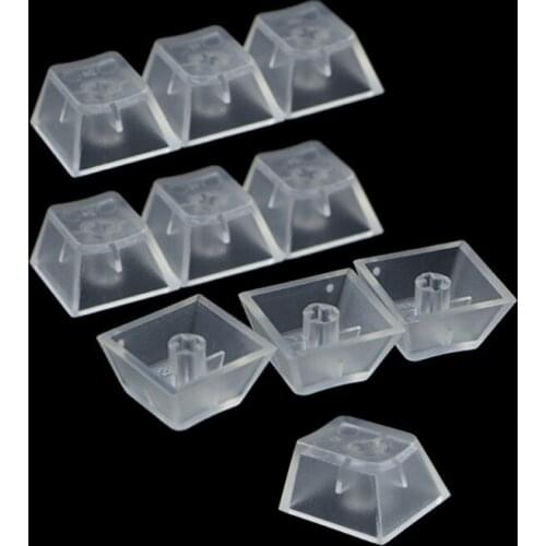 T8WC 10Pcs Transparent ABS Keycaps Mechanical keyboard Matte Backlit For R4 R3 R2 R1