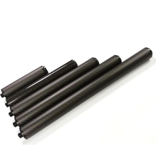Black Carbon Billiard Pool cue extension 5inch/7.5inch/10inch/12inch/15inch for P3 high quality Cue Exceed Cue extenders