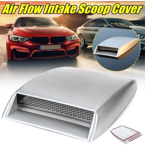 Universal Decorative Air Flow Intake Scoop Turbo Bonnet Vent Cover Hood car styling