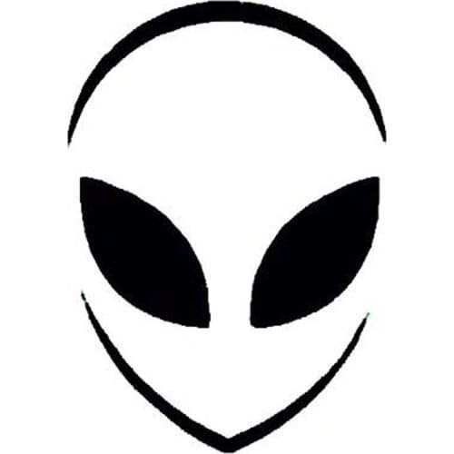 8.8cm*12.7cm Cartoon Alien Head Outer Space Man Area 51 Vinyl Decal Car Sticker S6-3349