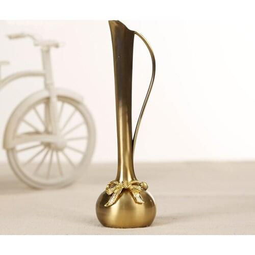 Vintage Metal Vase for Artificial Flowers Planters Storage Crafts Wedding Decor Home Garden Christmas Decoration 531