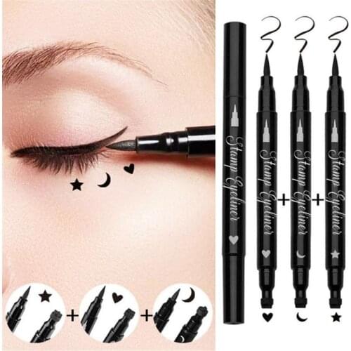 High Quality Professional Products Double Head Non-smudge Eyeliner Korean Cosmetics Waterproof Eyeliner Makeup for Women TSLM1