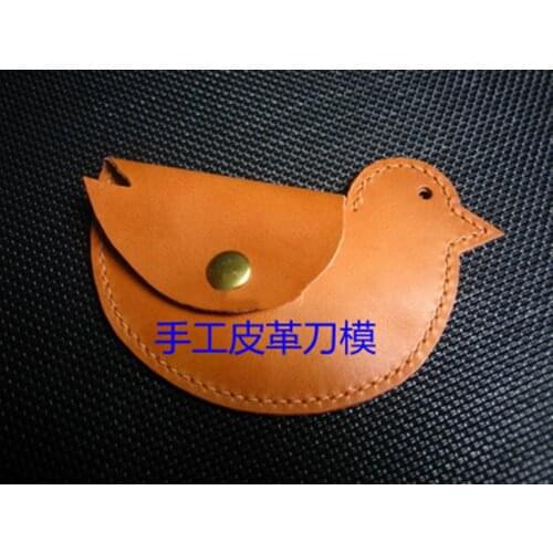 Japan Steel Blade Rule Die Cut Steel Punch Bird Coin Bag Cutting Mold Wood Dies for Leather Cutter for Leather Crafts