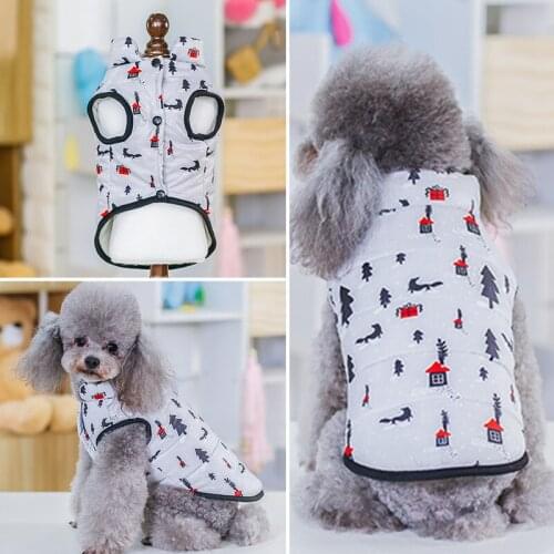 Winter Pet Dog Clothes for Small Dogs Clothing Chihuahua Warm Vest Pug Coat for French Bulldog Jacket for Yorkies Puppy Costume