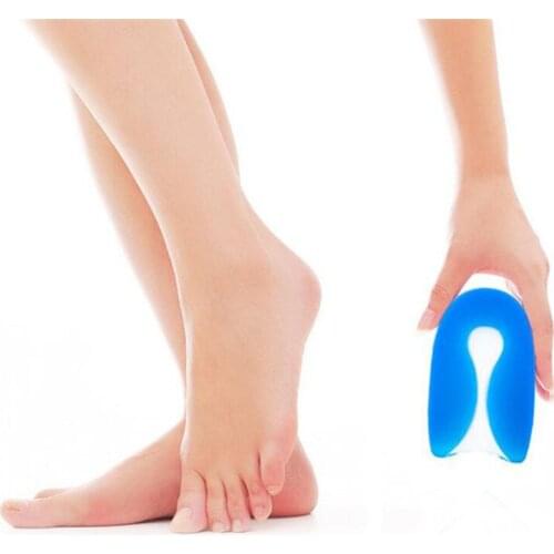 1 Pair New Foot Care Tools U-shaped Half Size Shoes Insole For 33-46 Size Shoes Insert Plantar Fasciitis Plantar Pain Foot Pad