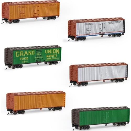 3pcs HO Scale 1:87 40ft Woodside Reefer 40' Boxcar Railway Wagons Rolling Stock C8747