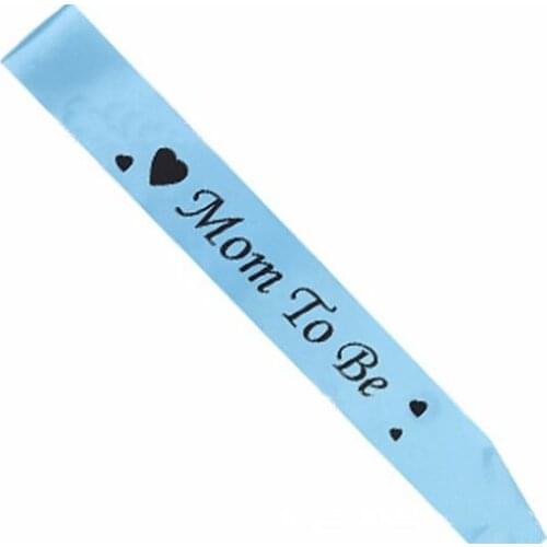 Mom To Be Sash Satin For Pregnant Woman Baby Shower Party Decoration Newborn Parties Supplies