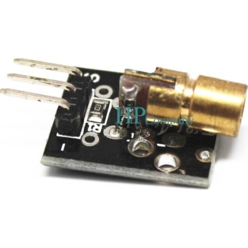 Free shipping 100PCS 5V Laser Head Sensor module KY-008 laser Tube KY008