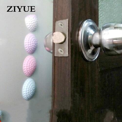Free Shipping 4pcs Thickened Door Handle Anti-collision Pad Wall Back Anti-stripe Protective Silicone Silencer Lock Cushion