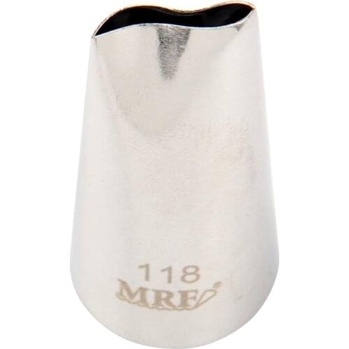 Free Shipping Stainless Steel 18/8 Petal Piping Nozzle Cakes Cupcakes Decorating Icing Tips#118