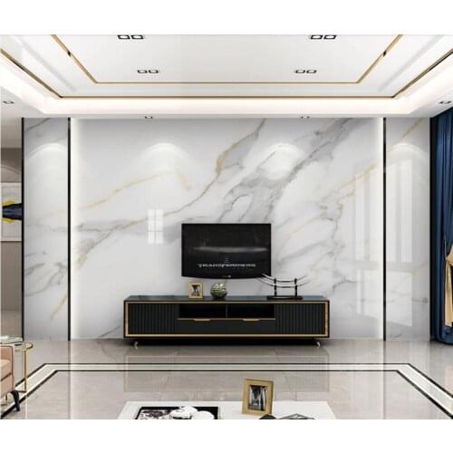 Jazz White Marble HD Wallpaper 3D Wall Mural for TV Background Wall Decor Luxury Murals Photo Printed Wall Paper for Bedroom