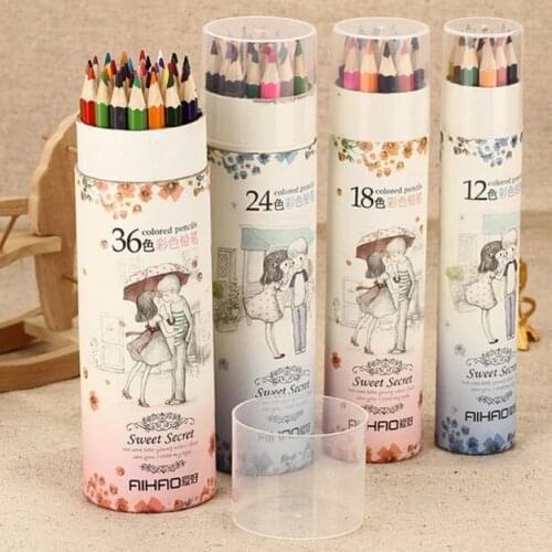 1 Set 12 18 Colors Artist Writing Colorful Sketch Painting Creative Children Pencil