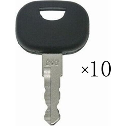10pc Ignition Keys For Volvo Compact Loader Heavy Equipment Ignition Key fits Champion & Zettelmeye
