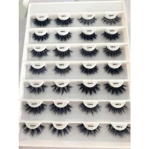 Morwalendi 3D mink Lashes fluffy messy 20mm-25mm eyelashes wholesale Mink lashes cilios