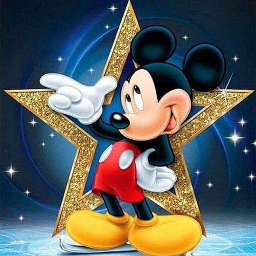 Disney Mickey Minnie 5d DIY Diamond Painting Mosaic Cartoon Cross Stitch Kits Full Round Diamond Embroidery Full Diamond Toys