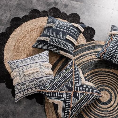 Bohemia Style Handmade Luxury Cushion Cover Boho Pillowcase Sofa Square Cushion Cover Decor Pillows Decoration Bedroom Living