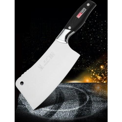 Free Shipping FENGLI 3Cr13 Thickening Stainless Steel Kitchen Forged Chop Bone Knife Handmade Big Bone Hard Food Cutting Knives