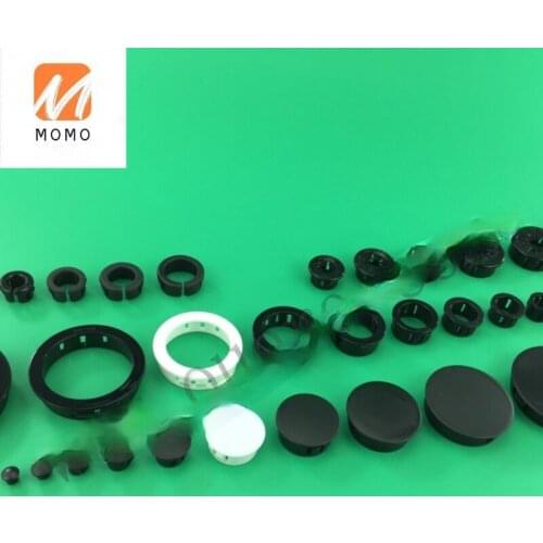 Wholesale factory manufacturer plastic nylon wire accessories open closed white black cable snap bushing