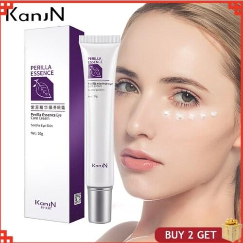Perilla Essence Eye Cream Anti Wrinkle Anti Puffiness Dark Circles For Bags Under Eyes Korean Peptide Collagen Eye Care 20g