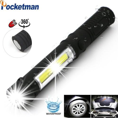 1000 Lumens Mini Portable lanterns Working Inspection Torches COB LED Multifunction Maintenance flashlight Magnetic Base