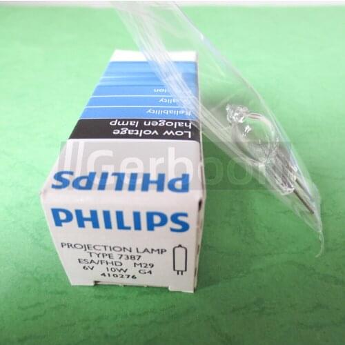 Projection Lamp Type 7387 ESA/FHD M29 6V 10W G4 410276 Low Voltage Halogen Tungsten Lamp Bulb for Spectrophotometer Pointolite