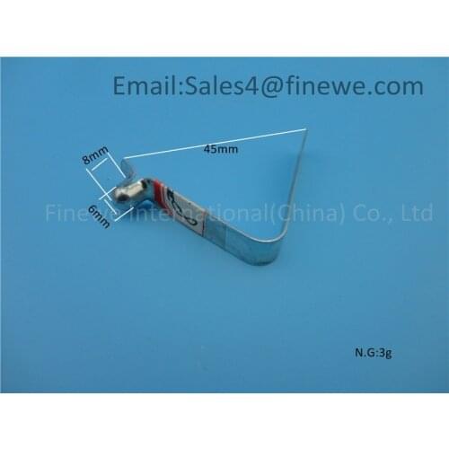 Manufacturer custom zinc plated v shape spring button for telescopic poles crutches and canes #8