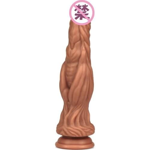 Silicone Dildo Skin Feeling Strapon Realistic Penis with Suction Cup Vagina Stimulator Big Dick Masturbator SexToys for Women