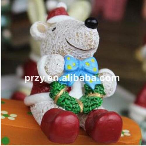 Silicone Critter bear creative 3D Christmas ornament Christmas cake decoration mold DIY soap mold candle mold