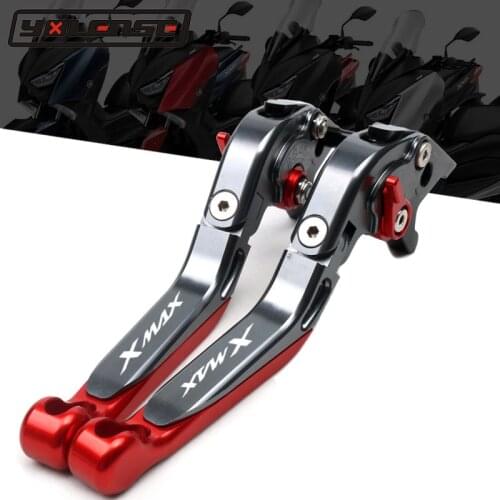 For YAMAHA XMAX 250 125 300 400 XMAX300 X-MAX 125 250 300 400 2017 2018 2019 Scooter Accessories Folding Extendable Brake Levers