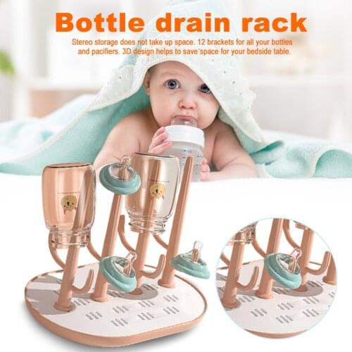 Bottle Rack Drying Stand Baby Bottle Drain Rack Infant Jar Washing Drying Machine Drain Storage Milk Flask Clip Pacifier Storage