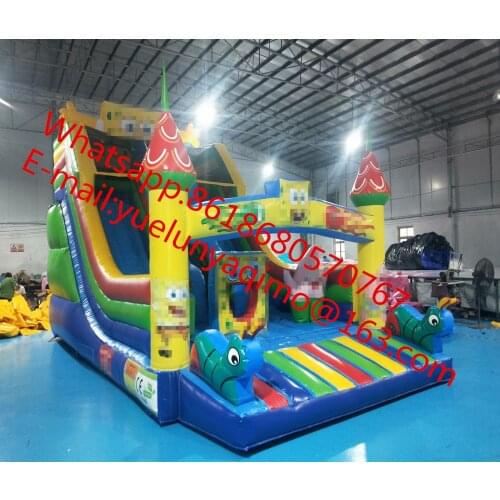 Waterslide pool commercial inflatable water slide for kid big cheap bounce house jumper bouncy jump castle bouncer large china